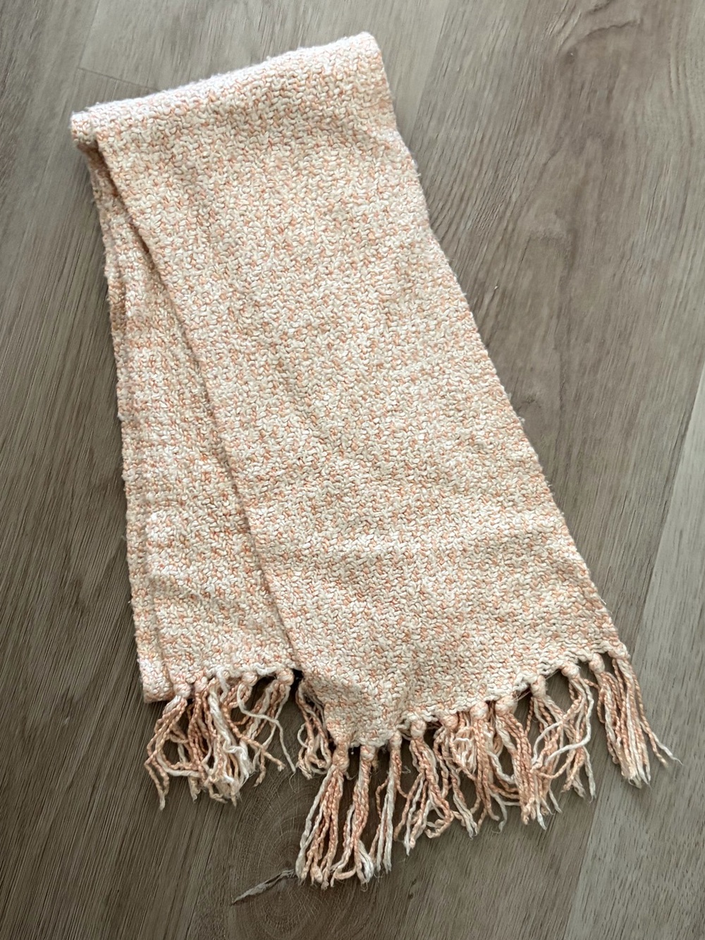 Helena Ruuth Handmade in Ireland Silk Sea Island Cotton Fringe Scarf Shawl